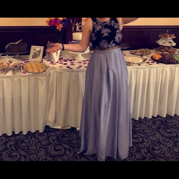 Long elegant dress- lavender color - Picture 4 of 5